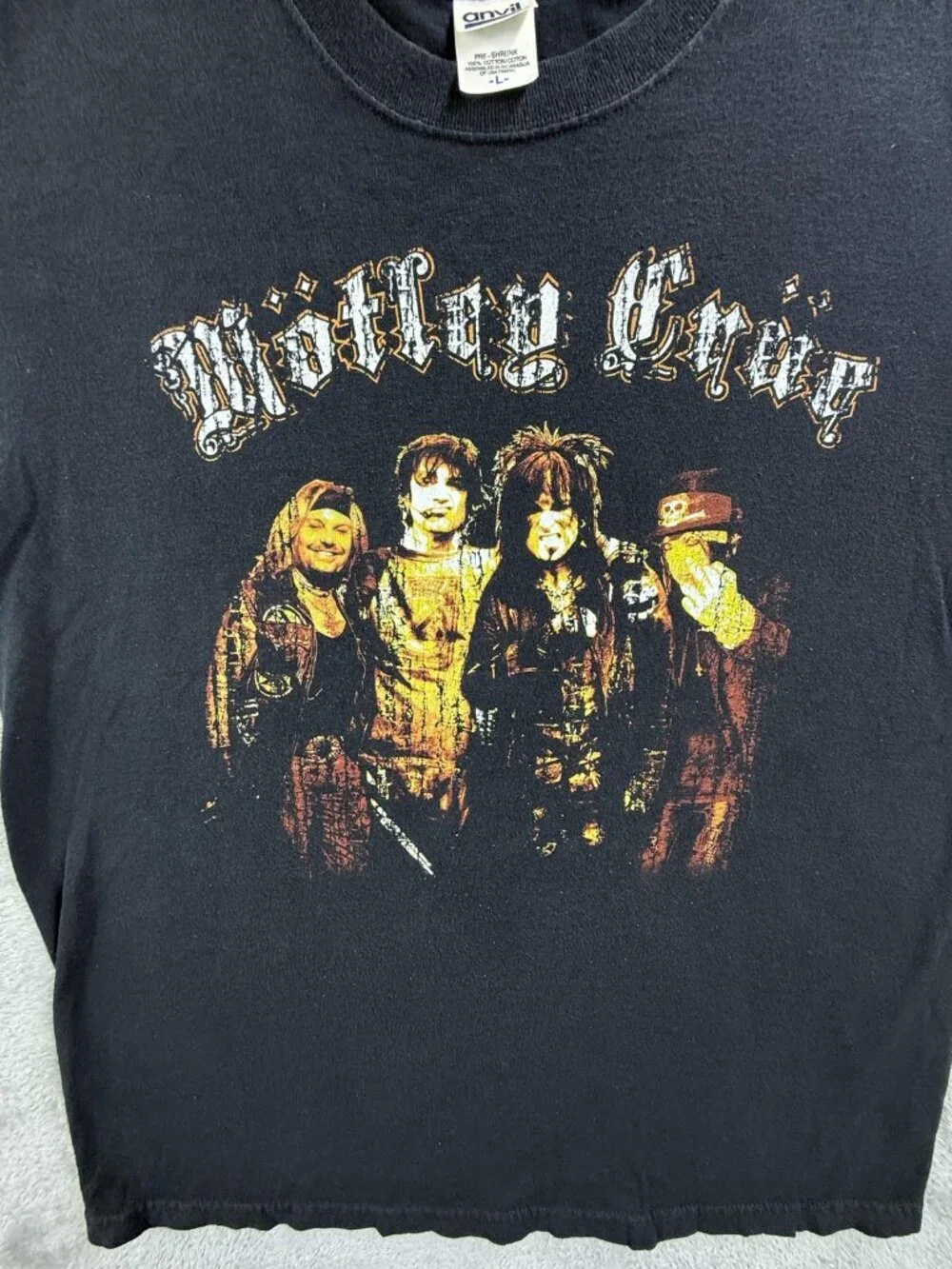 Vintage Motley Crue Shirt Mens Large Black Route Of All Evil Tour Rock Tee 2006